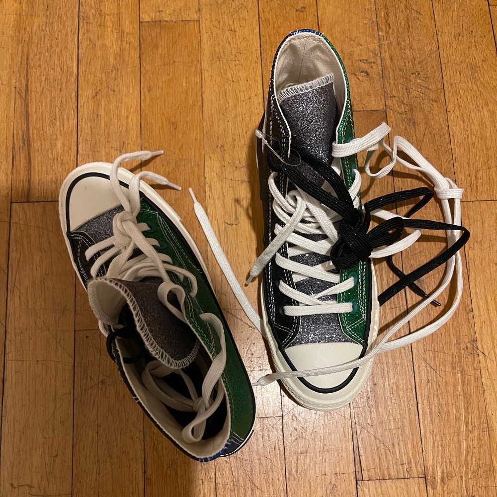 JW Anderson Glitter Converse Mens 5 Womens 7